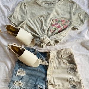Soft Floral Pocket Tee